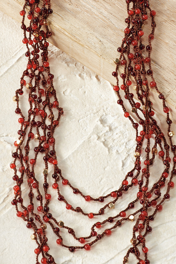 Harvest Glow Beaded Necklace