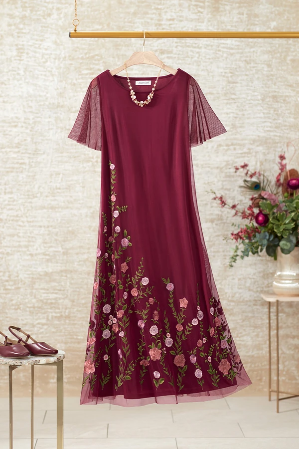 Quiet Enchantment Mesh Dress