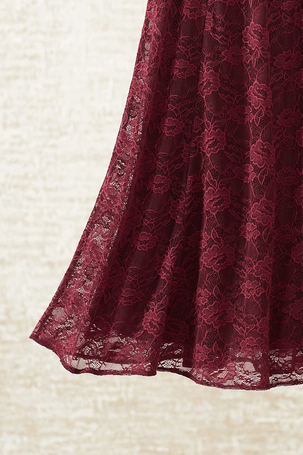 Stretch Lace Maxi Skirt
