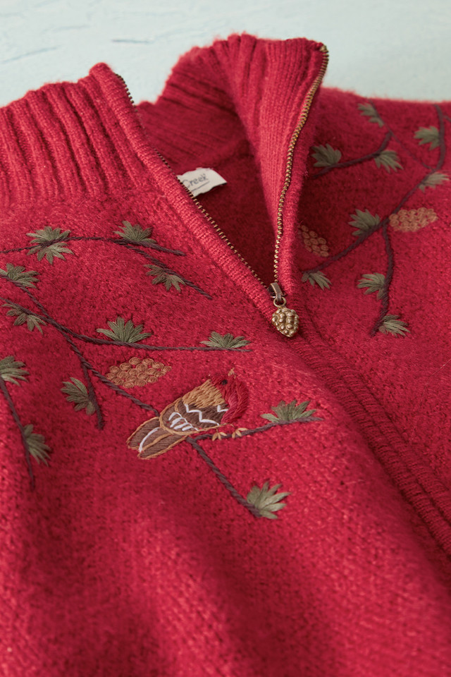 Bright Notes Zip Cardigan - Coldwater Creek