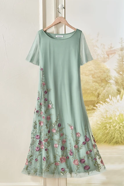 casual dress shopee Delicate Intrigue Mesh - Frosted Thyme - 1X Pay With:$20.00 (Silkroll Fee: $0.50) Colour: LEMON solid lining beneath Mermaid Open Back Light Red dress