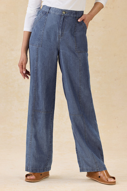 Comfort Waist TENCEL™ Seamed Pants - Coldwater Creek