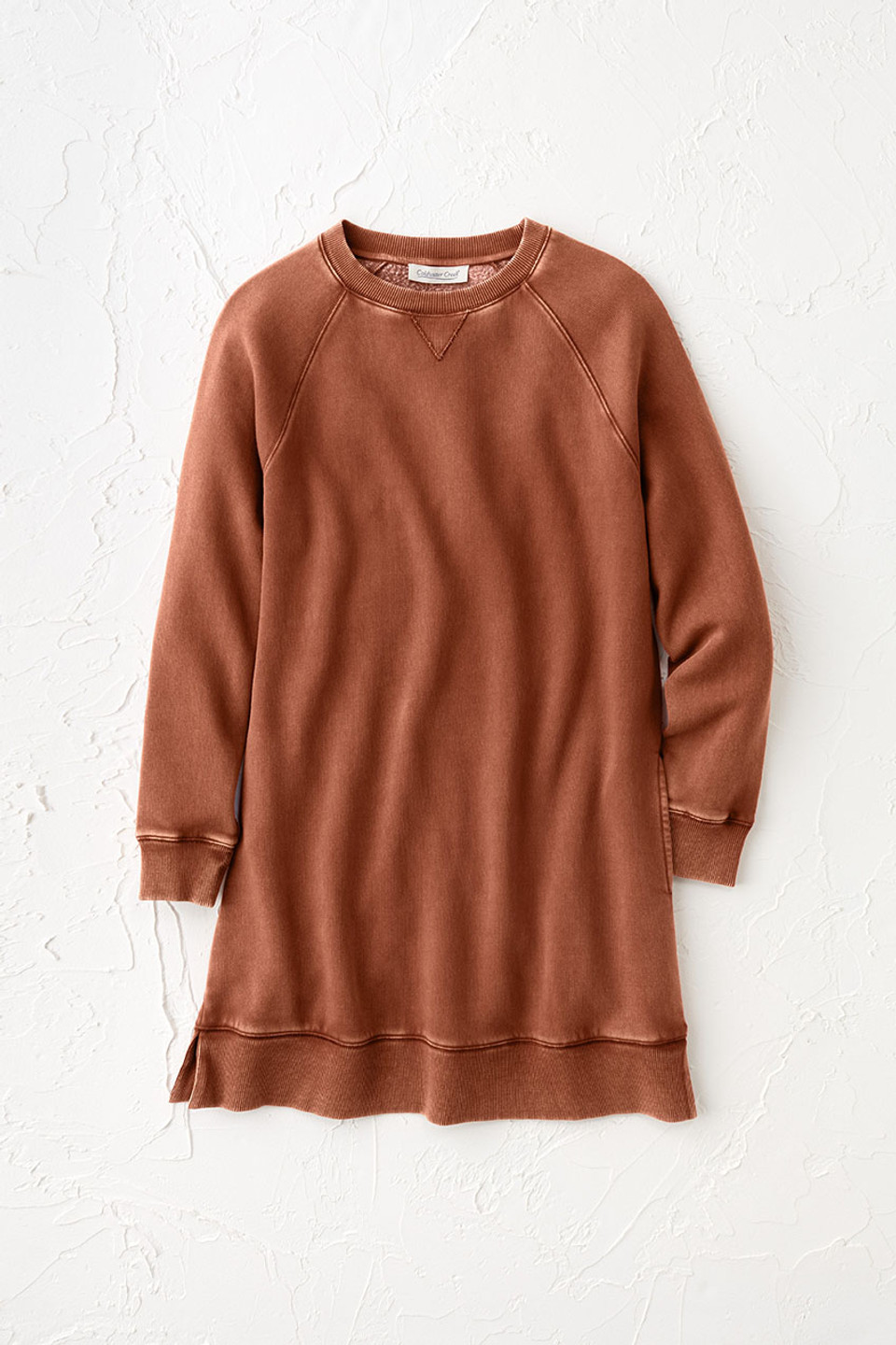 Colorwash Long Tunic Sweatshirt