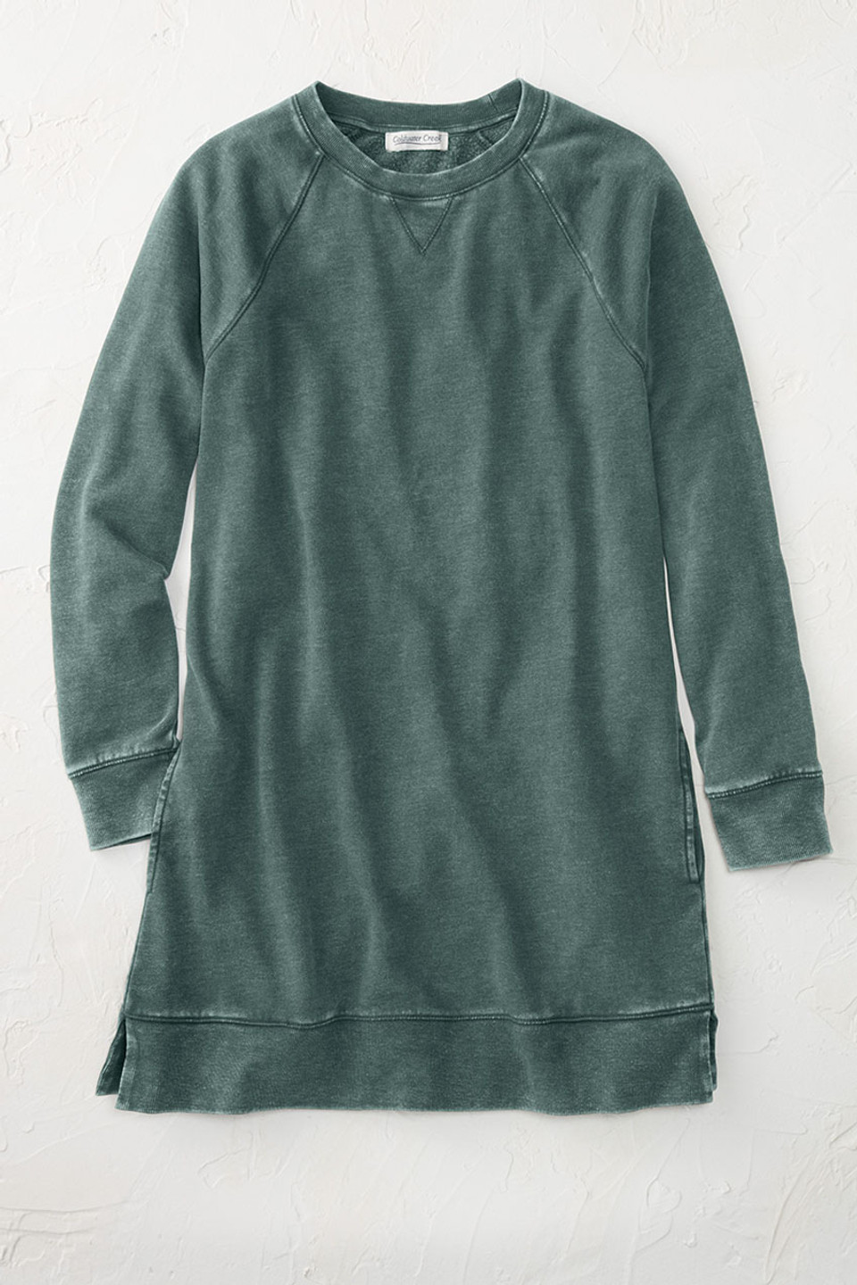 Colorwash Long Tunic Sweatshirt