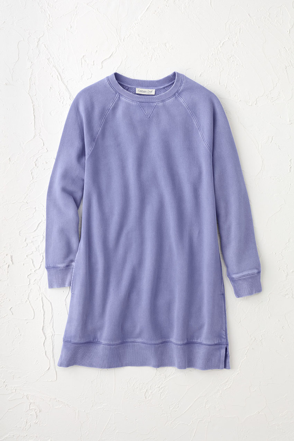Colorwash Long Tunic Sweatshirt