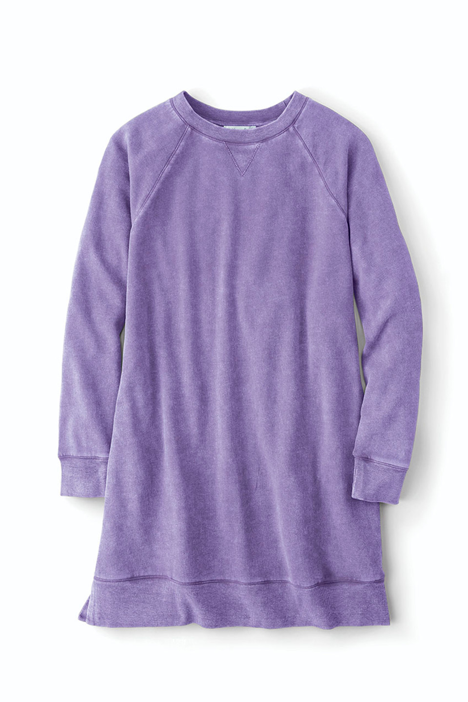 Colorwash Long Tunic Sweatshirt