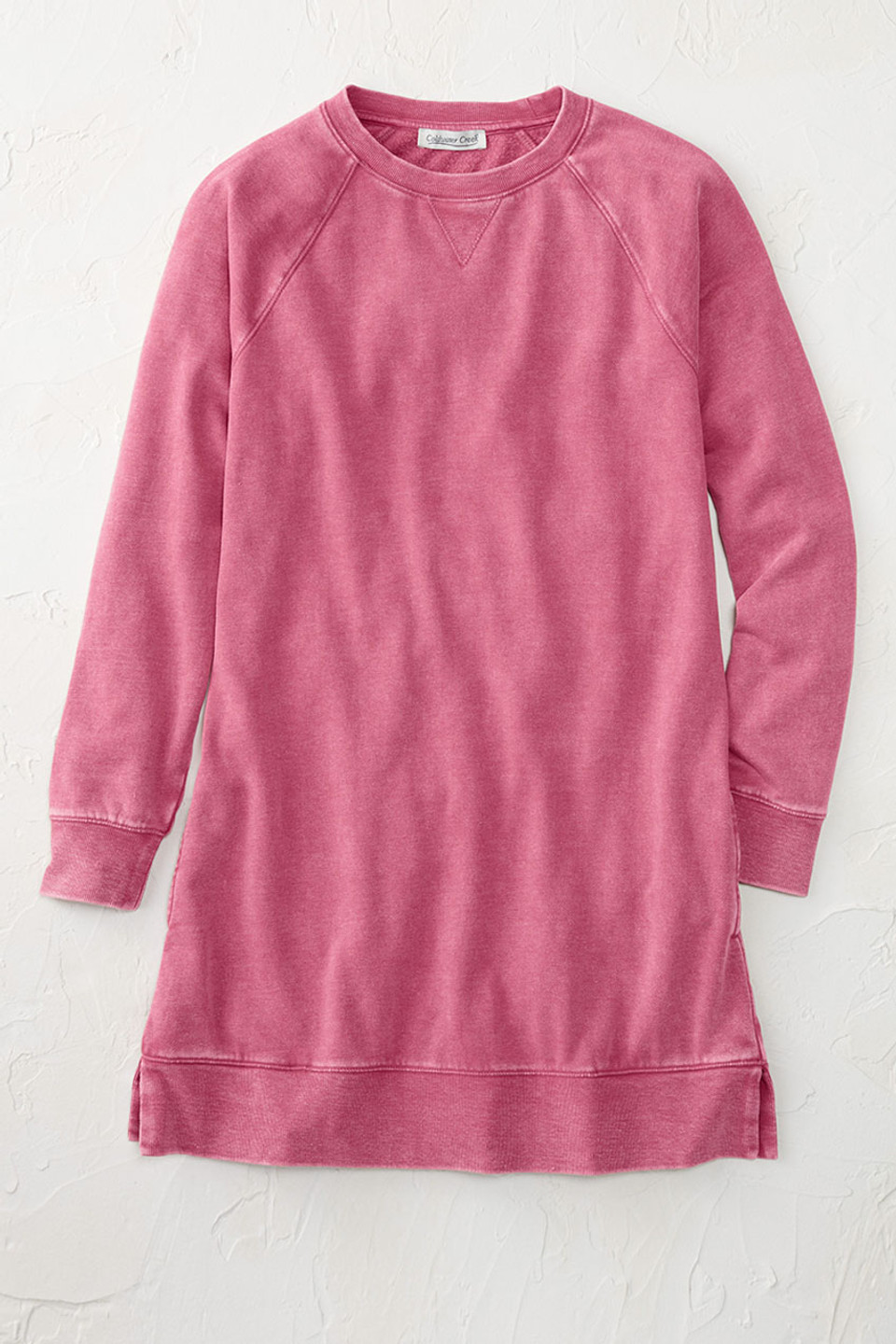 Colorwash Long Tunic Sweatshirt