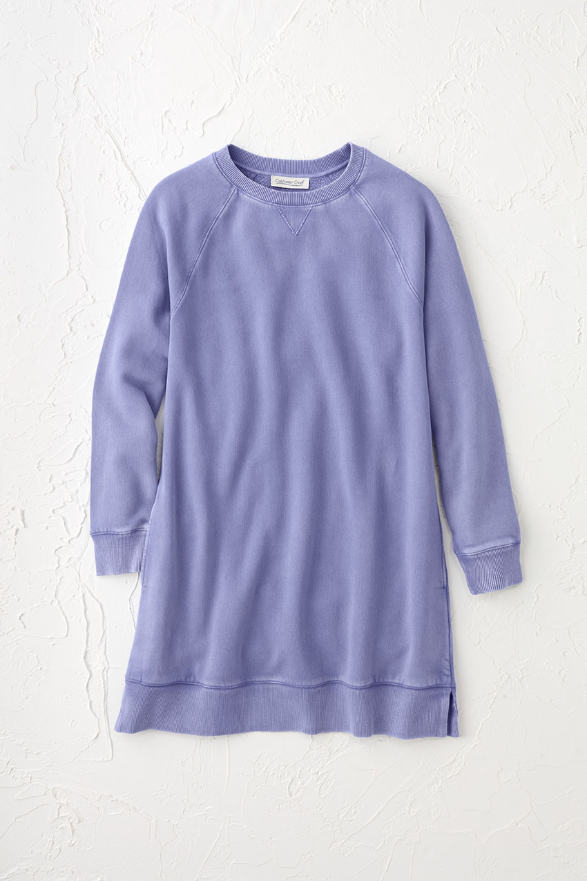 Colorwash Long Tunic Sweatshirt - Coldwater Creek