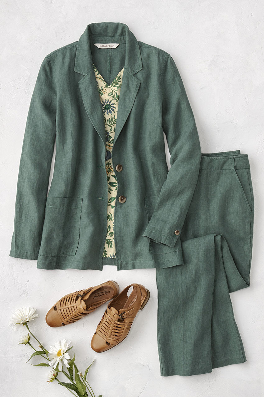 Linen Boyfriend Jacket