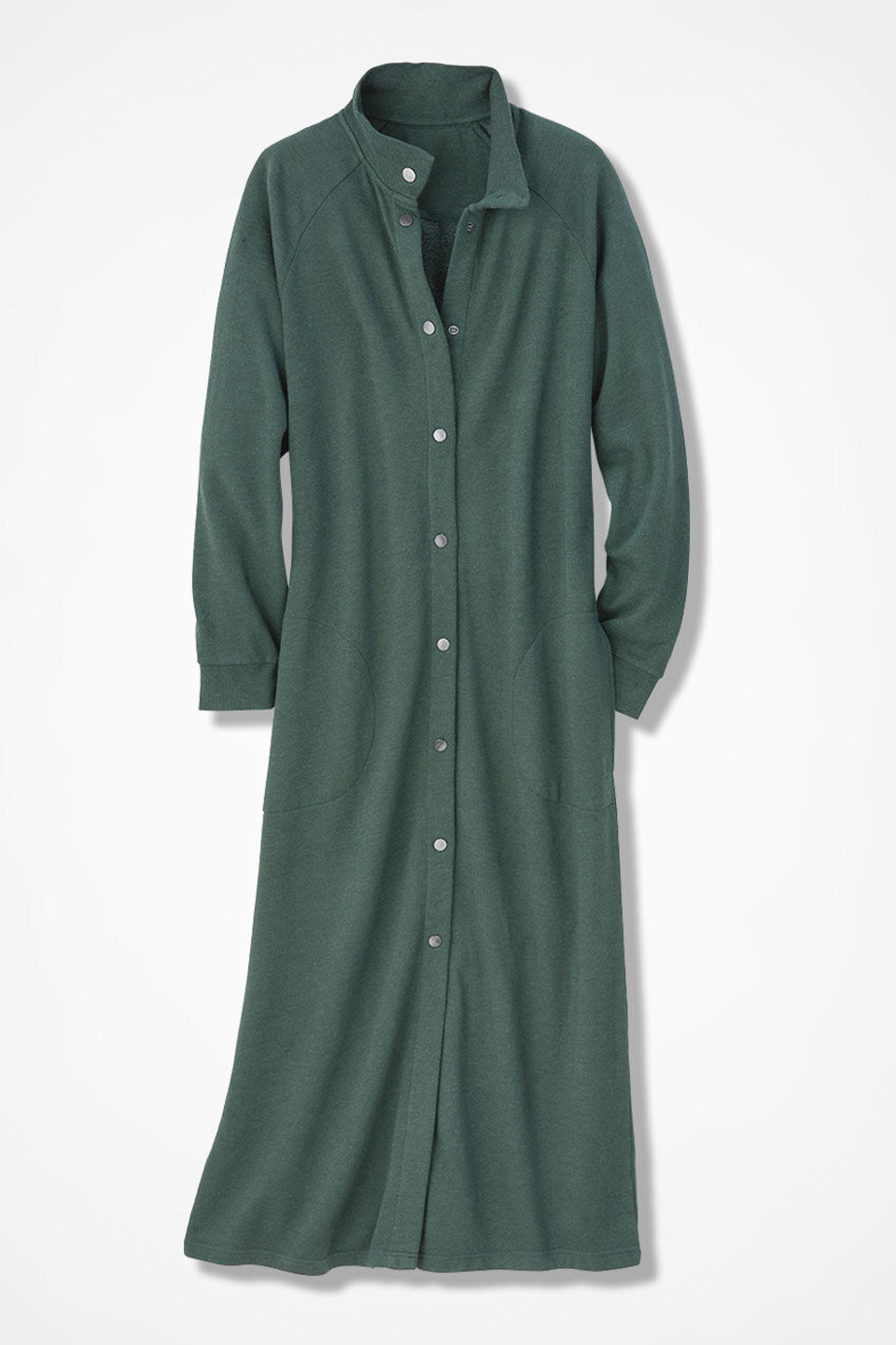 Snap-Front Sweatshirt Lounger