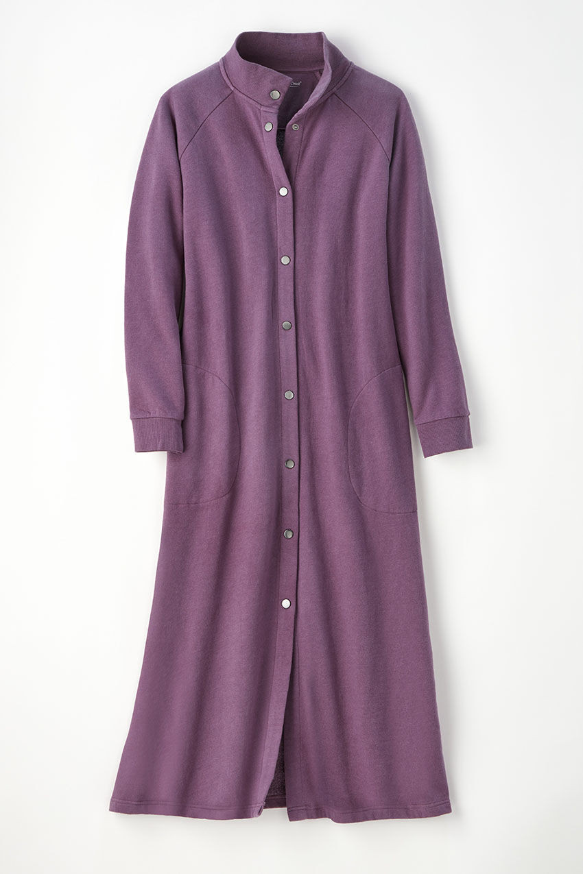 Snap-Front Sweatshirt Lounger