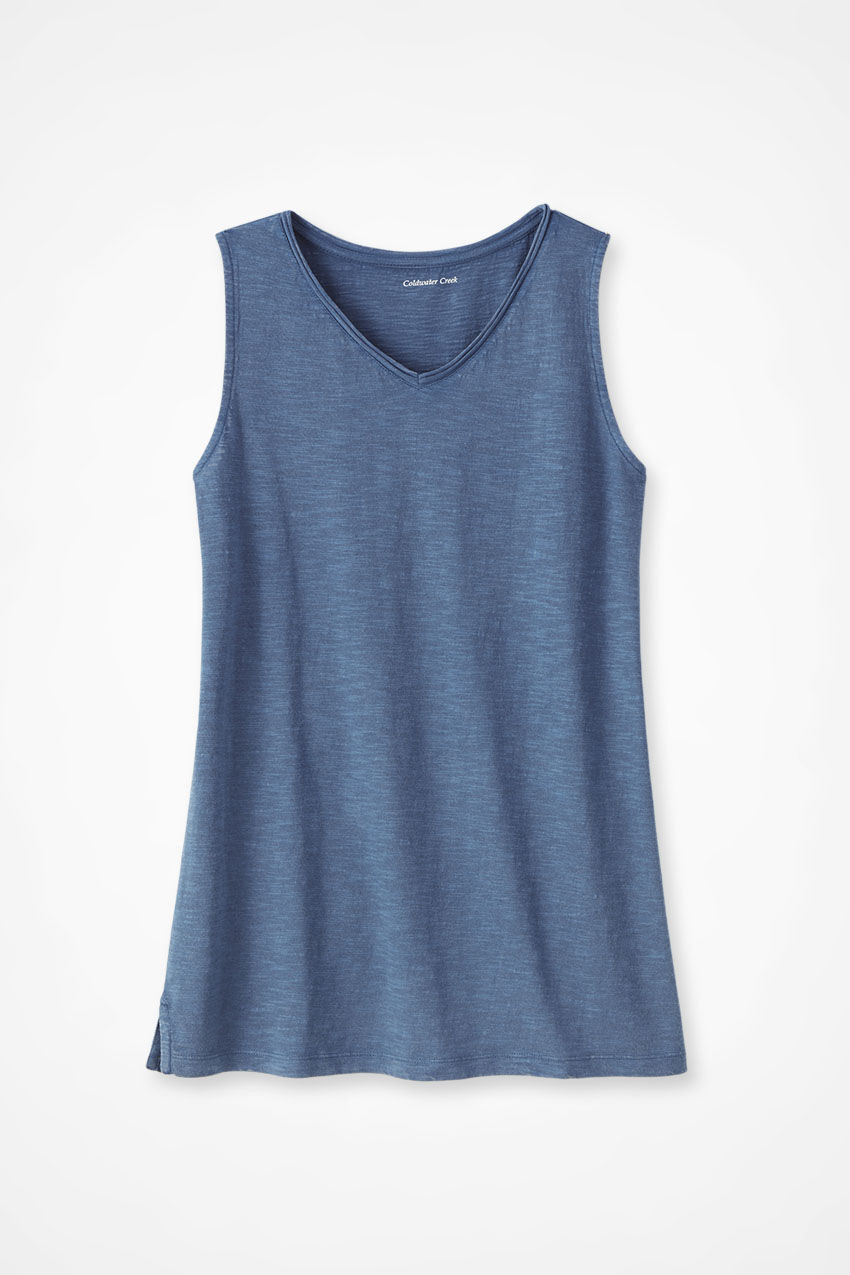 Everyday Ease Sleeveless Slub Tunic