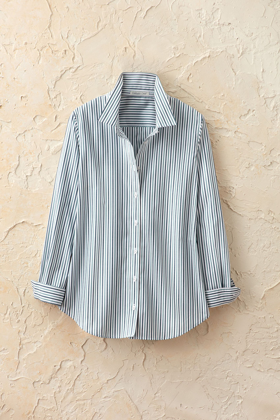 Twin Stripe No-Iron Long-Sleeve Shirt
