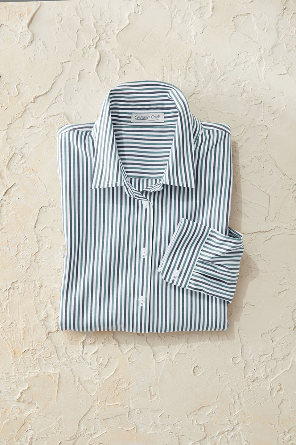 Twin Stripe No-Iron Long-Sleeve Shirt