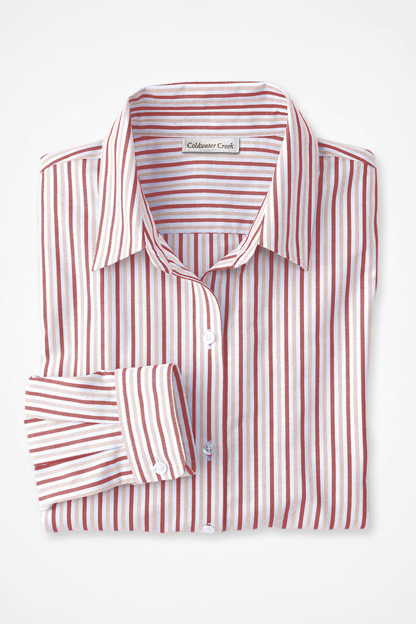 Twin Stripe No-Iron Long-Sleeve Shirt