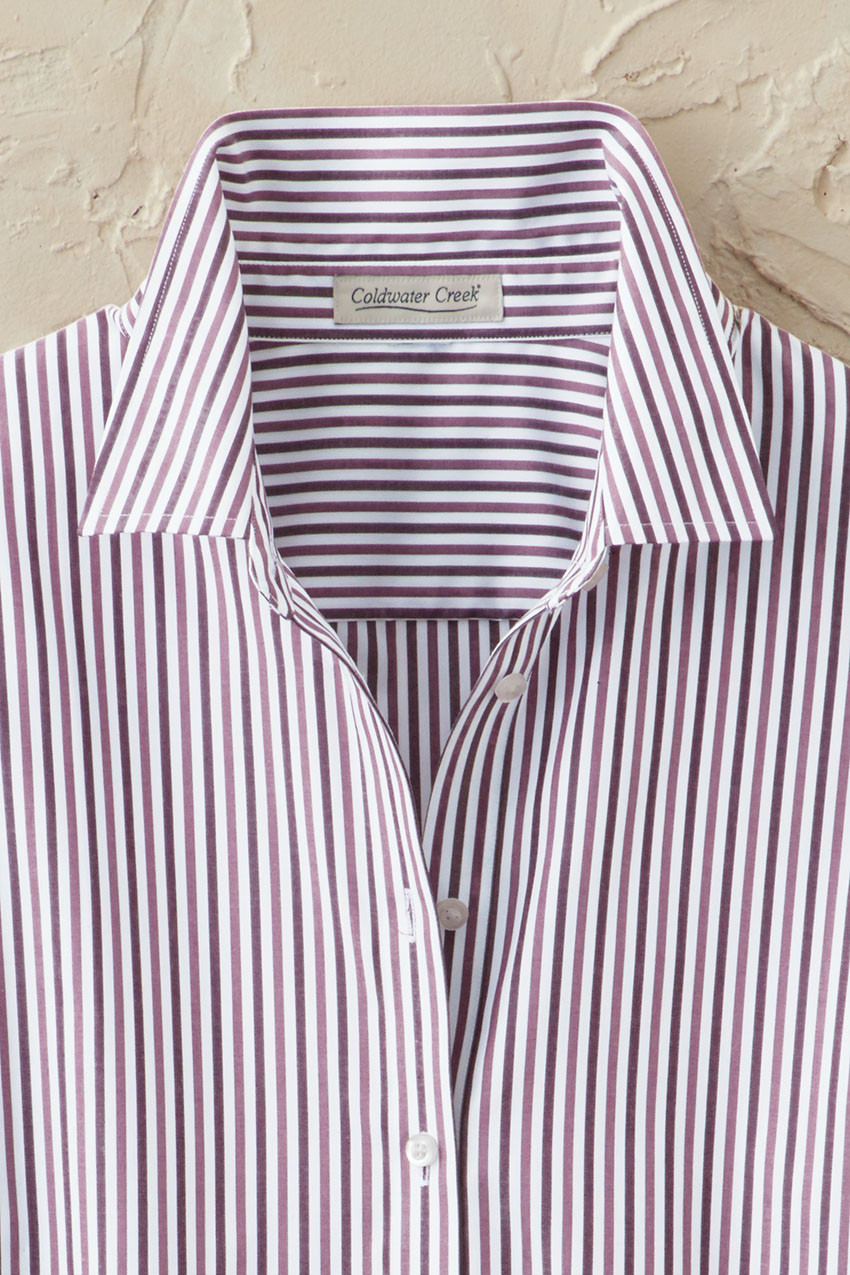 Twin Stripe No-Iron Long-Sleeve Shirt