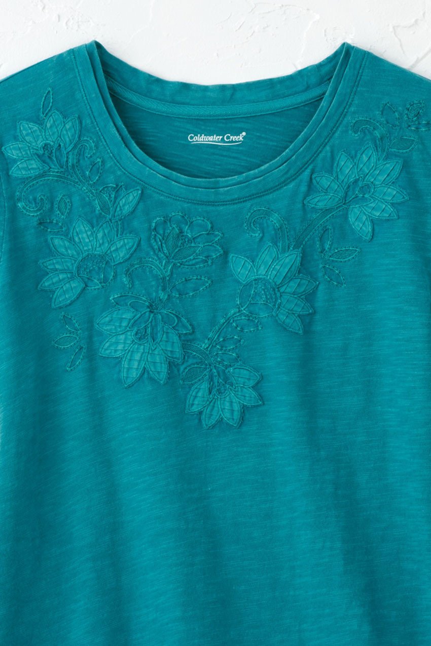 Swirling Petals Slub Tee