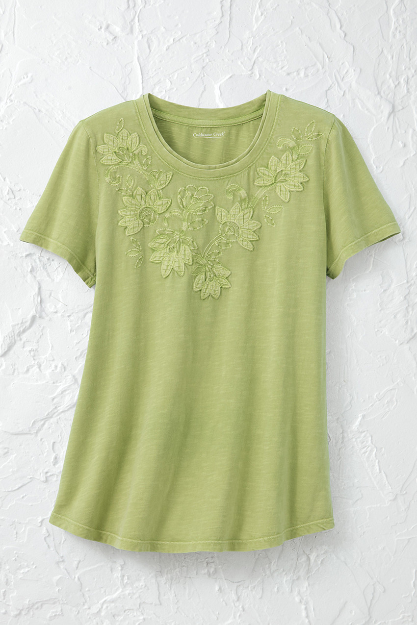Swirling Petals Slub Tee