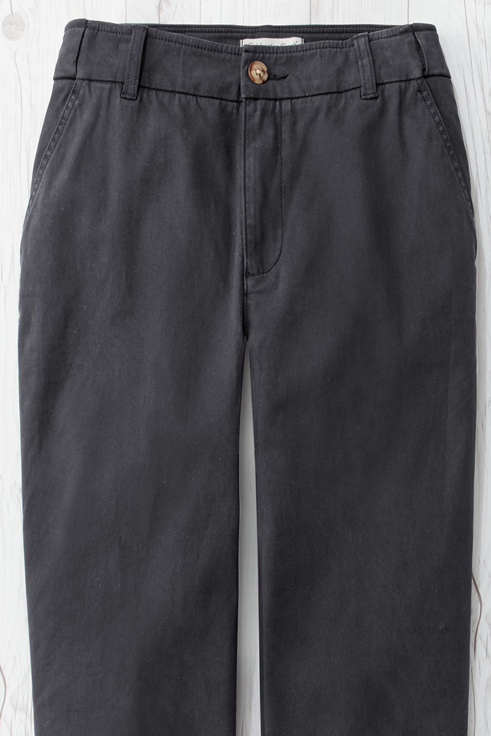 Hidden Stretch-Waist Chino Crops