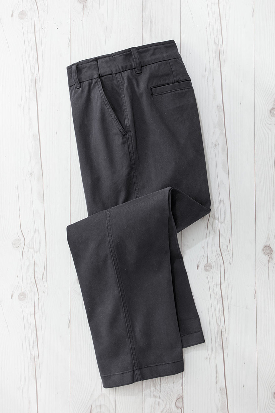 Hidden Stretch-Waist Chino Crops