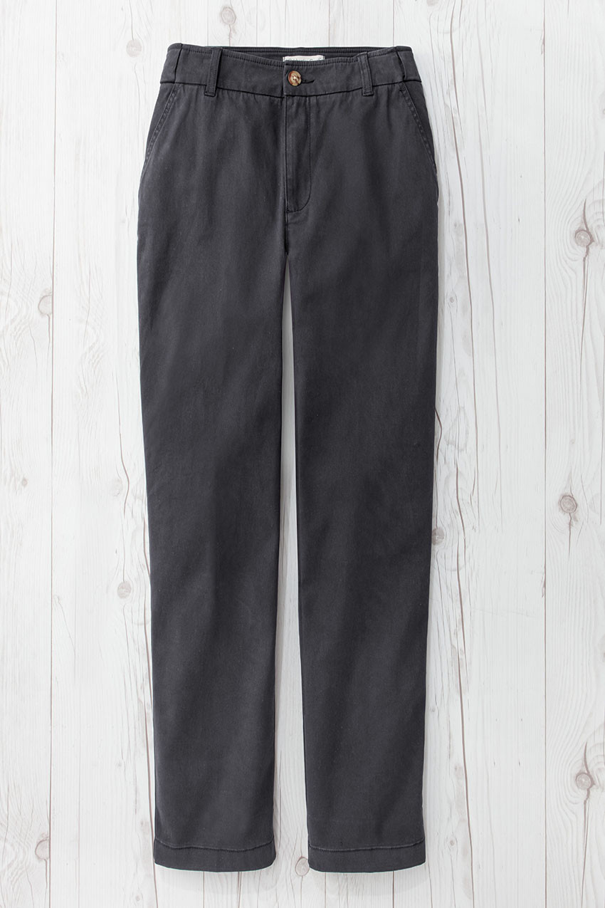 Hidden Stretch-Waist Chino Crops