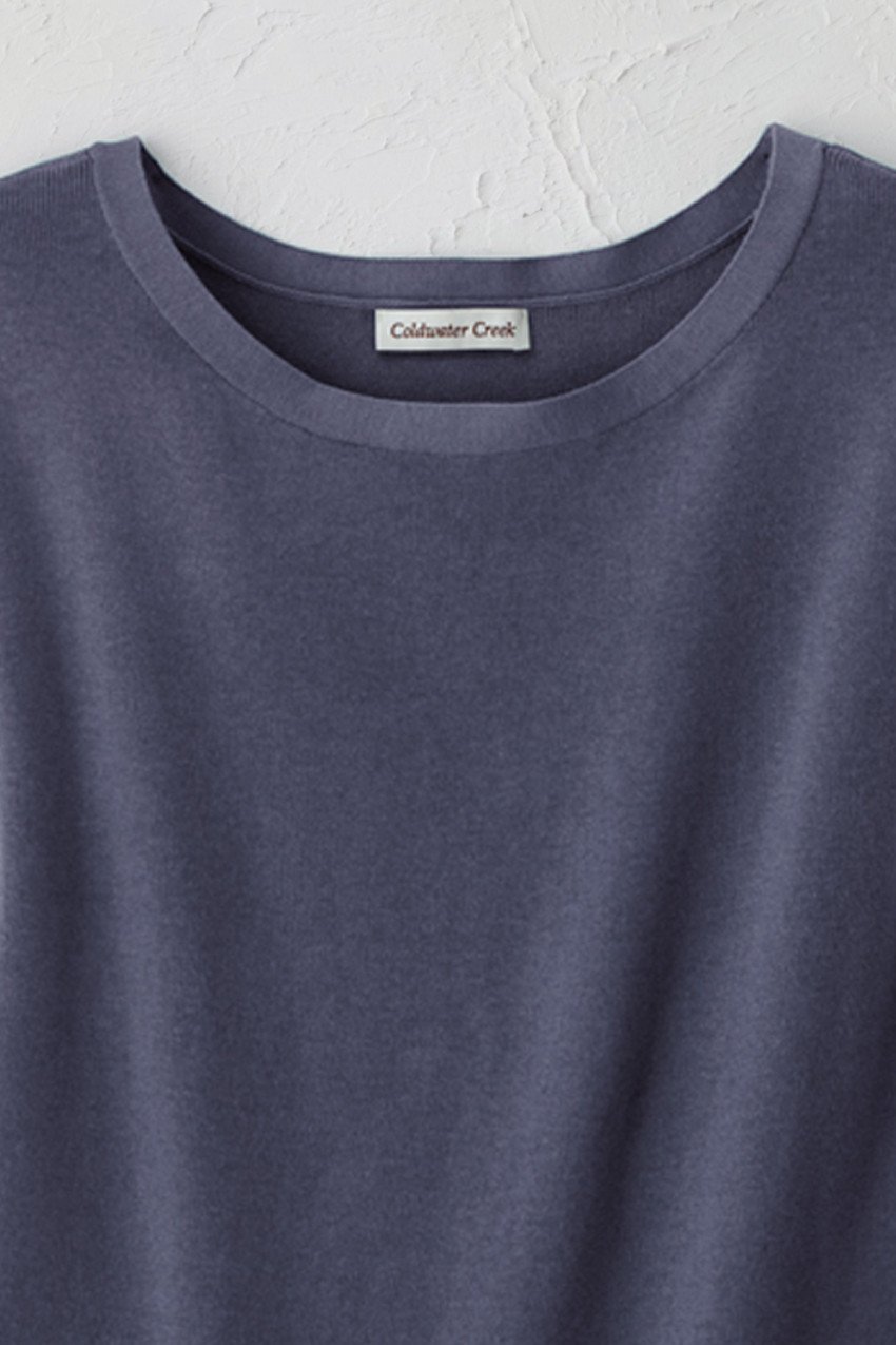 Cap-Sleeve Sweater Tee