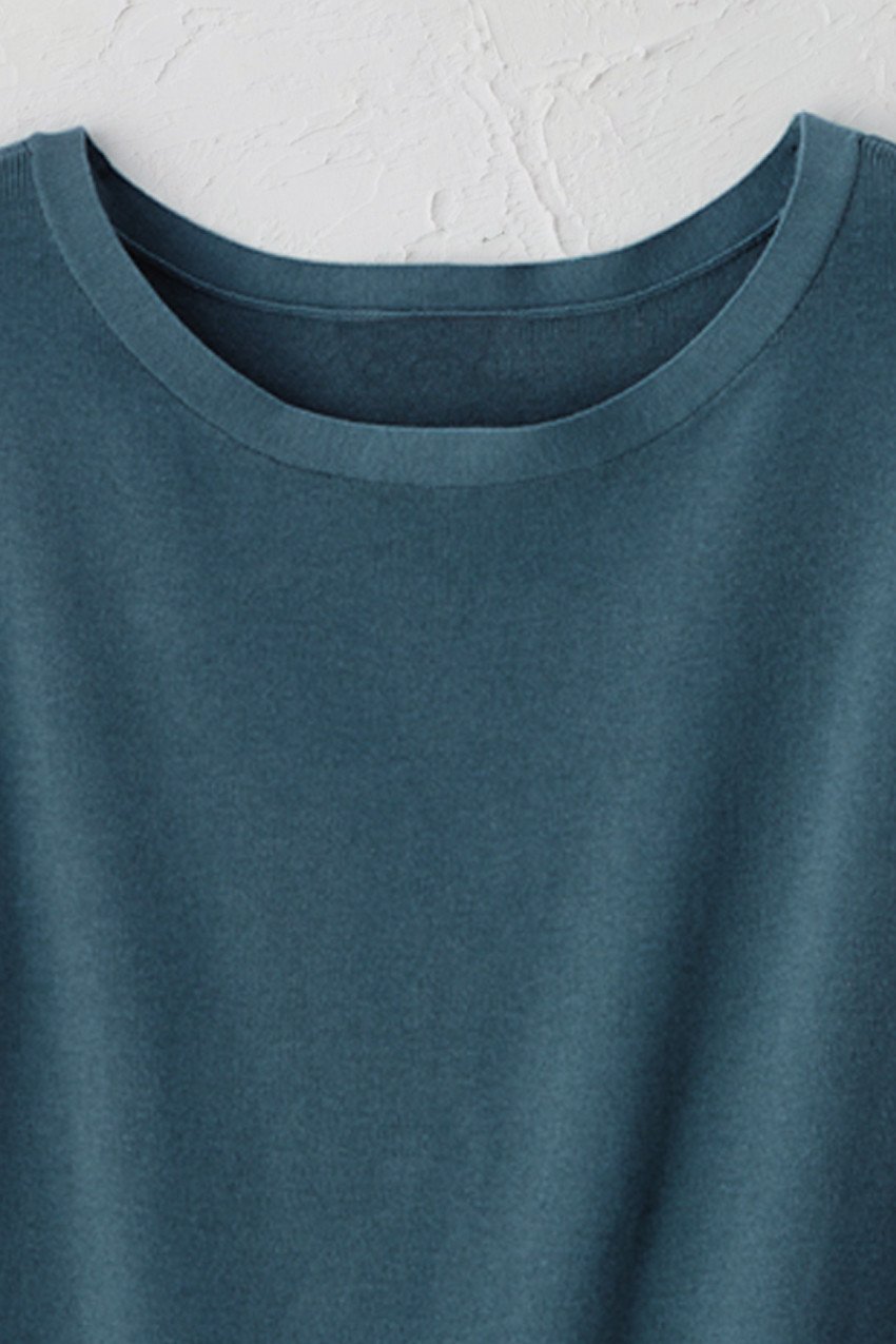 Cap-Sleeve Sweater Tee