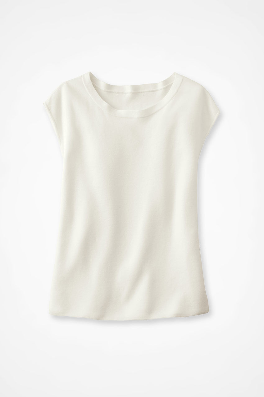 Cap-Sleeve Sweater Tee