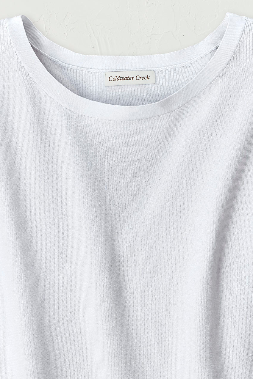 Cap-Sleeve Sweater Tee