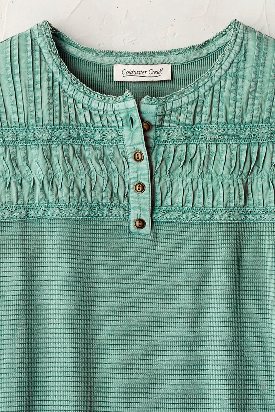 Textured Knit Henley