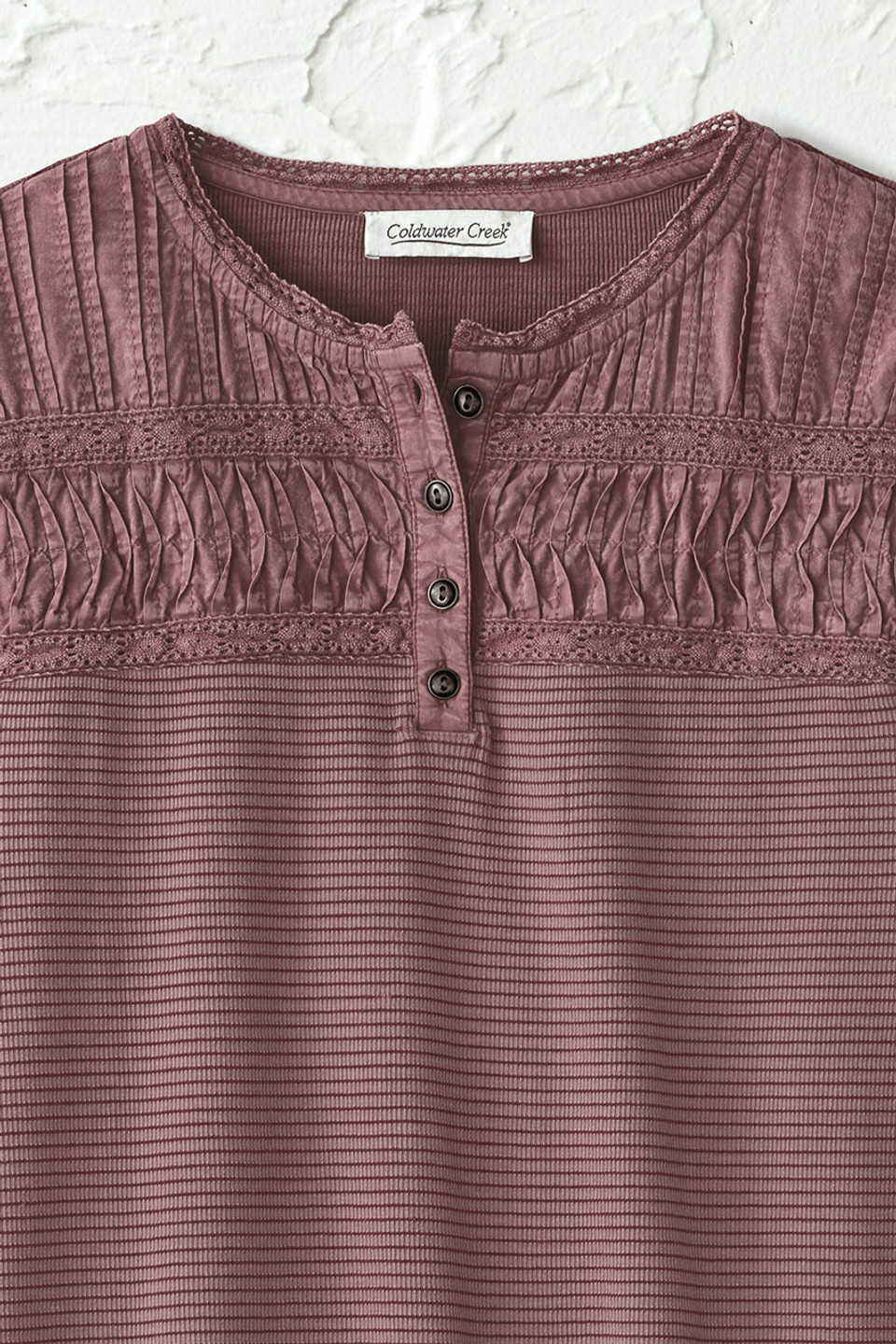 Textured Knit Henley
