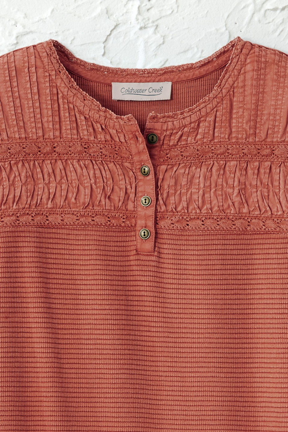 Textured Knit Henley