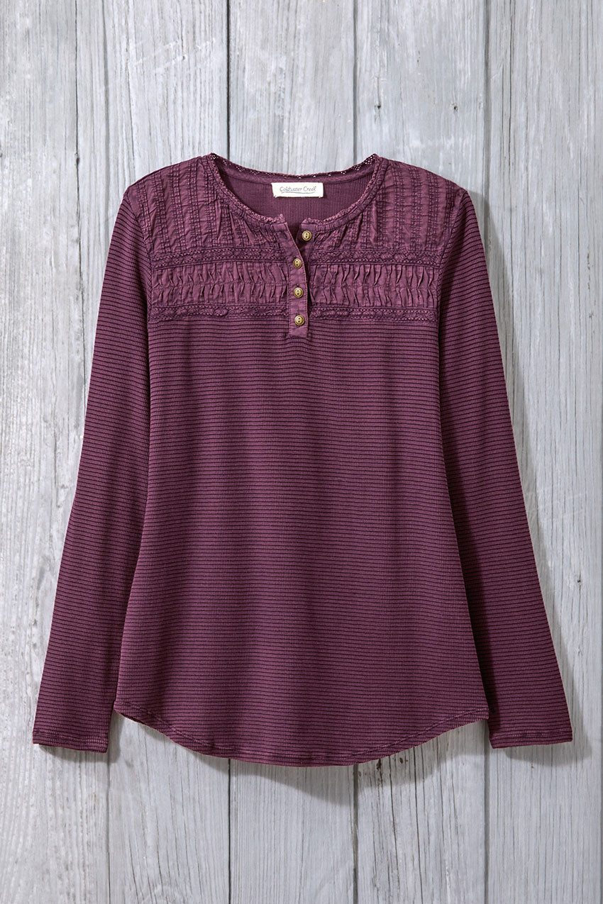 Textured Knit Henley