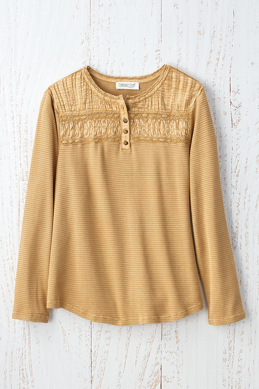 Textured Knit Henley