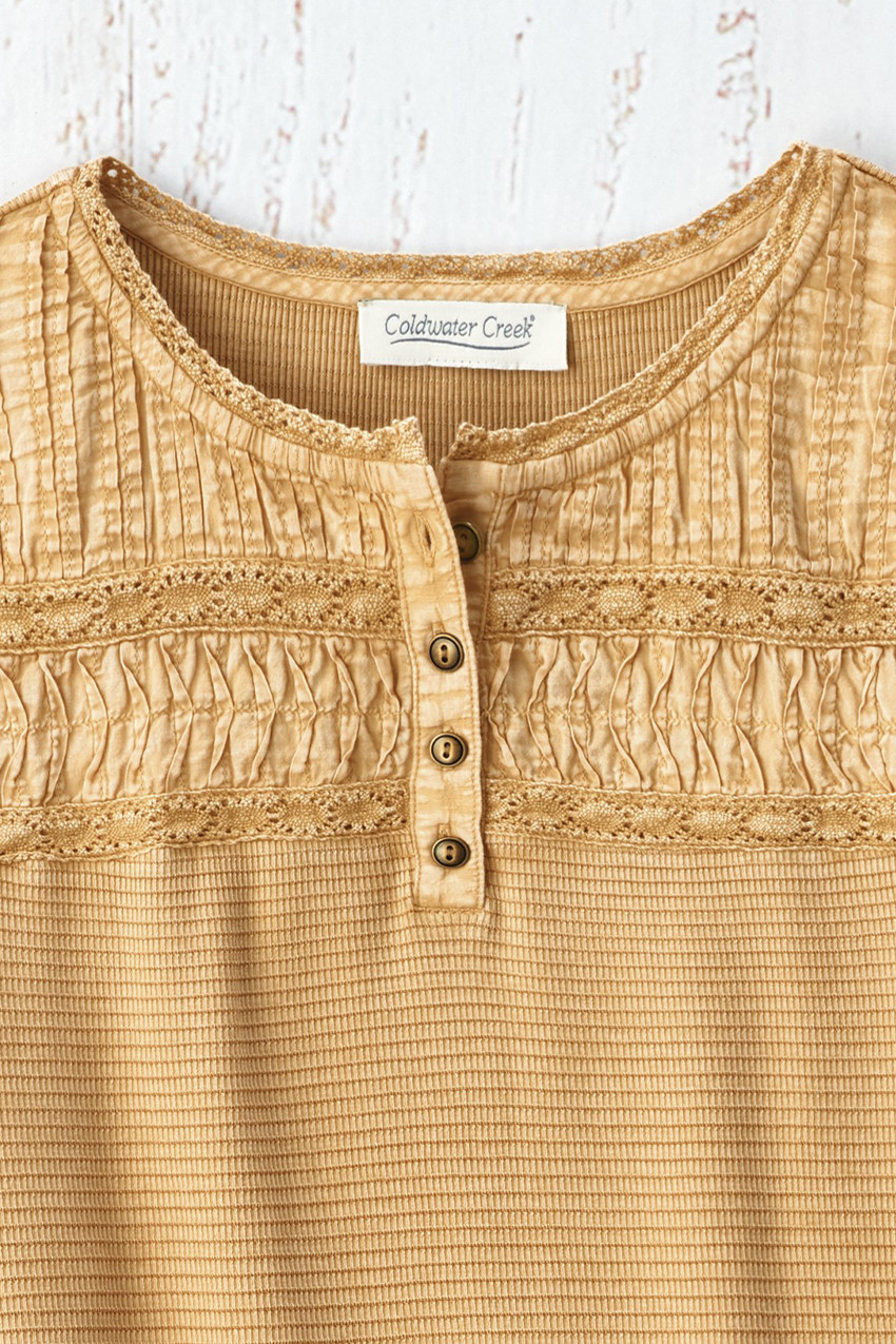 Textured Knit Henley