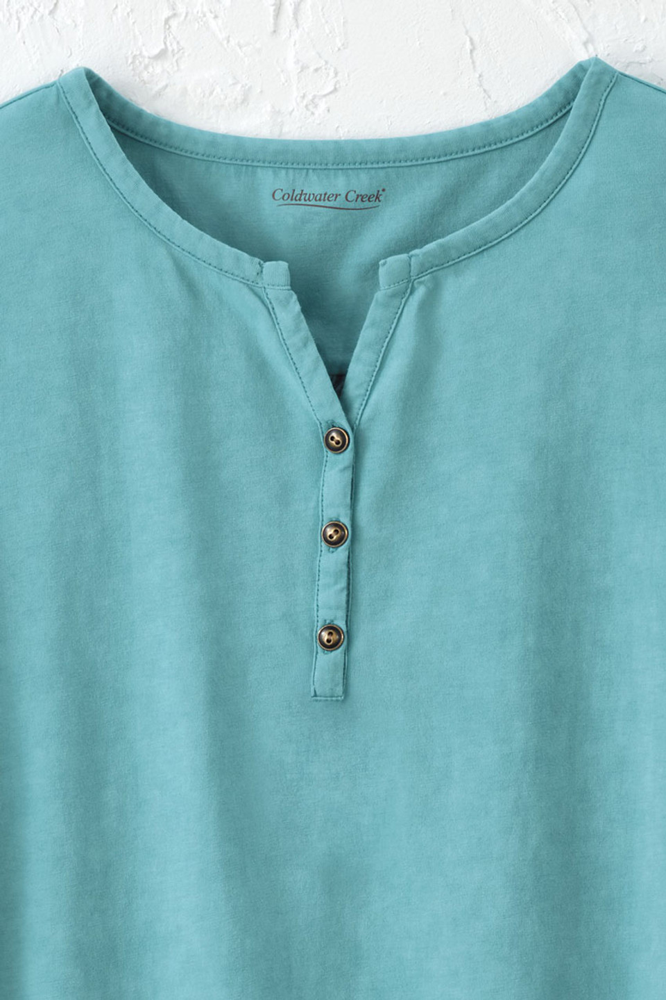 Vintage-Wash Henley