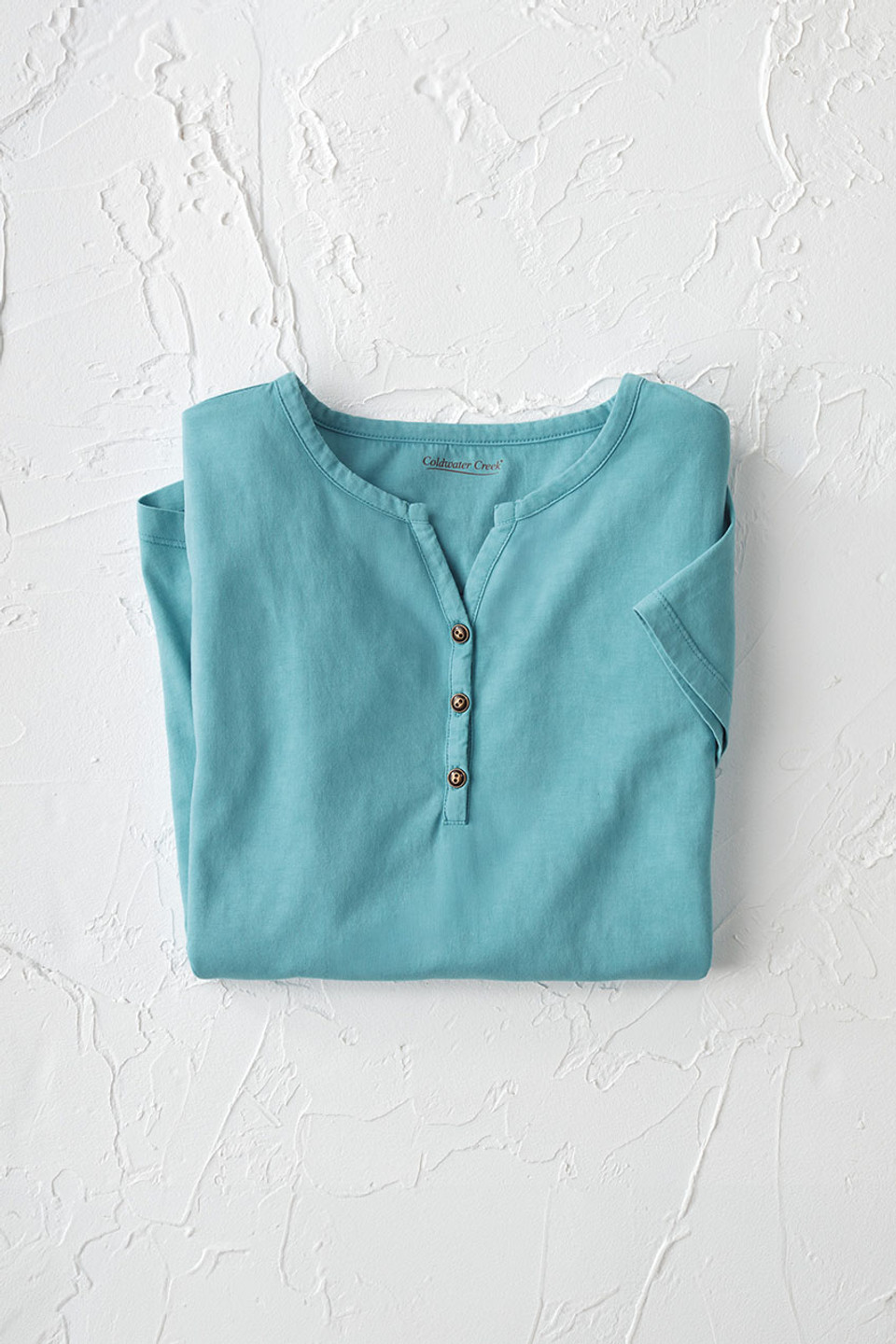 Vintage-Wash Henley