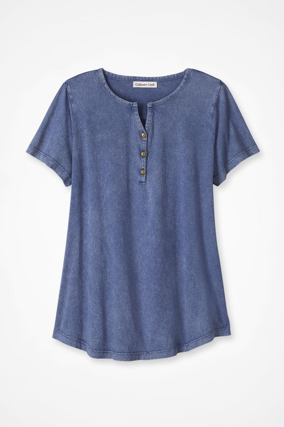 Vintage-Wash Henley