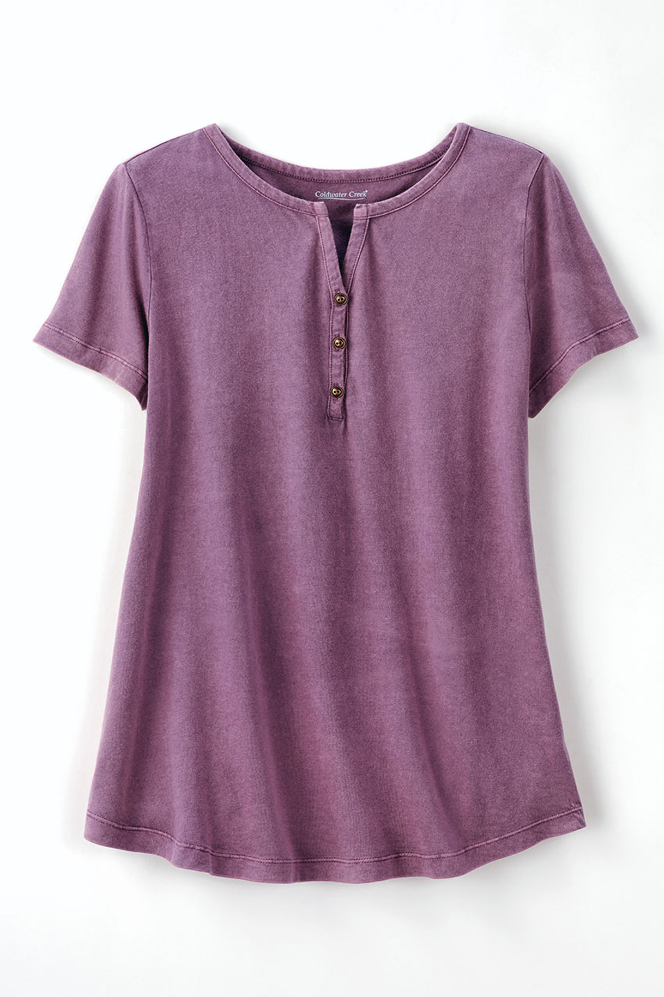Vintage-Wash Henley