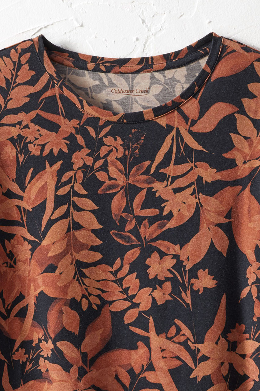 Shadow Leaf PrimaKnit® Long Sleeve Tee