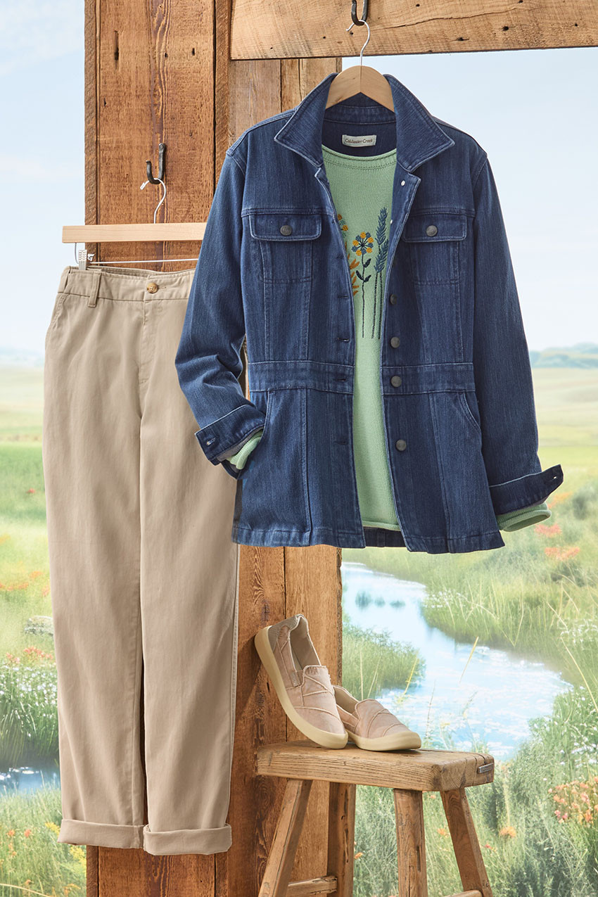 Urban Trails Knit Denim Jacket