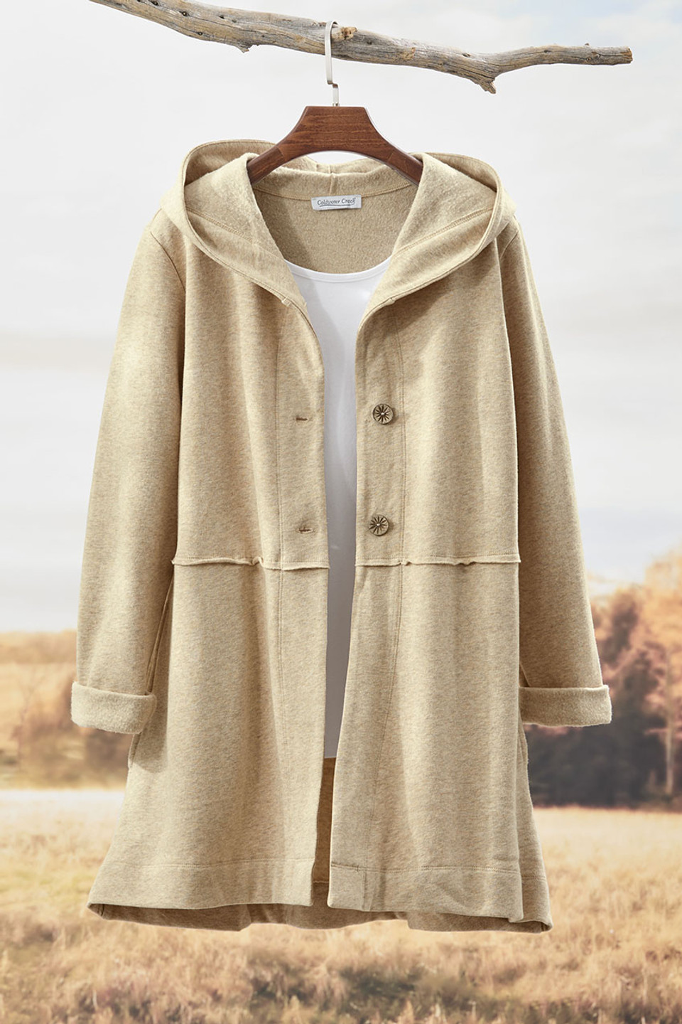Fleece Swing Cardigan