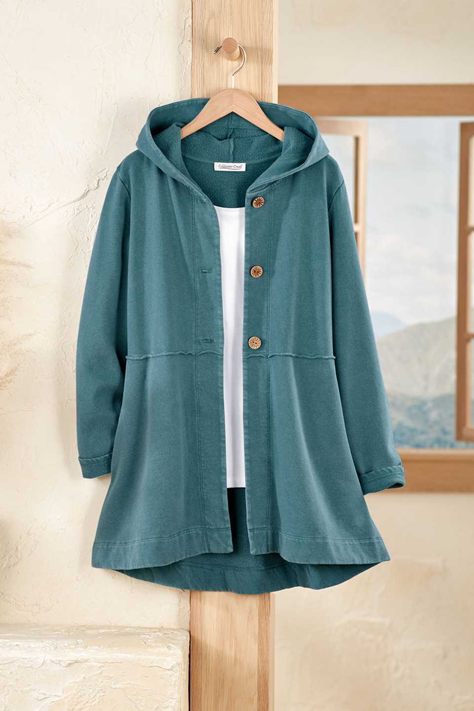 Fleece Swing Cardigan