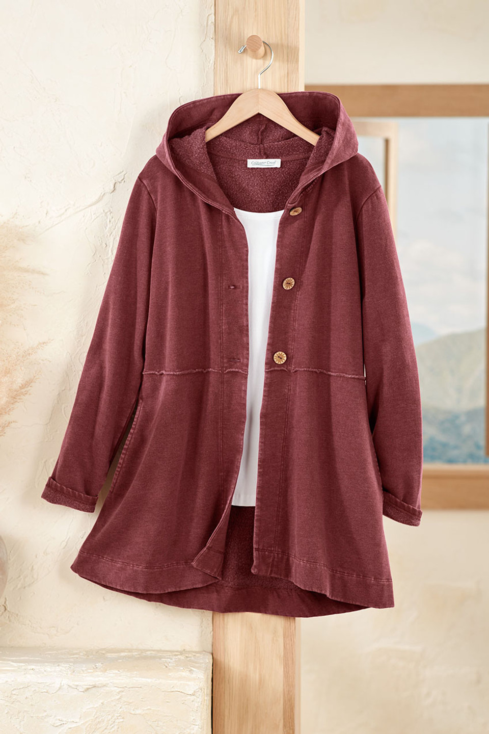 Fleece Swing Cardigan