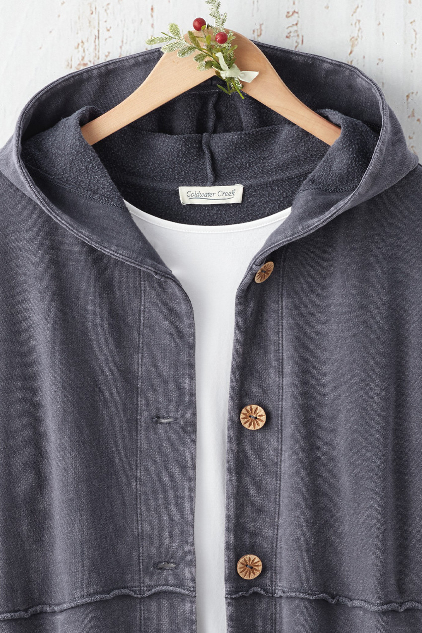 Lightweight Fleece Swing Cardigan