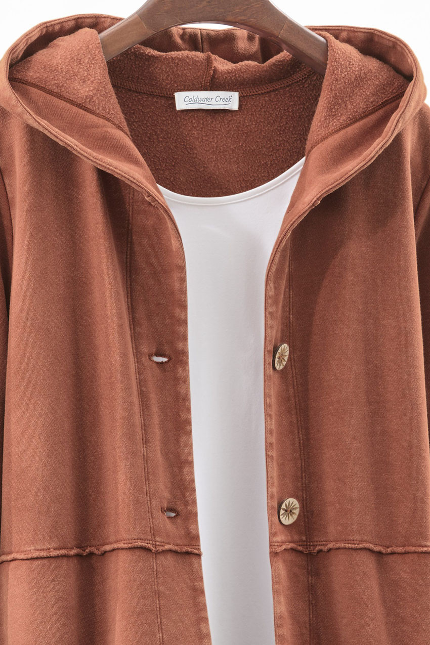 Lightweight Fleece Swing Cardigan