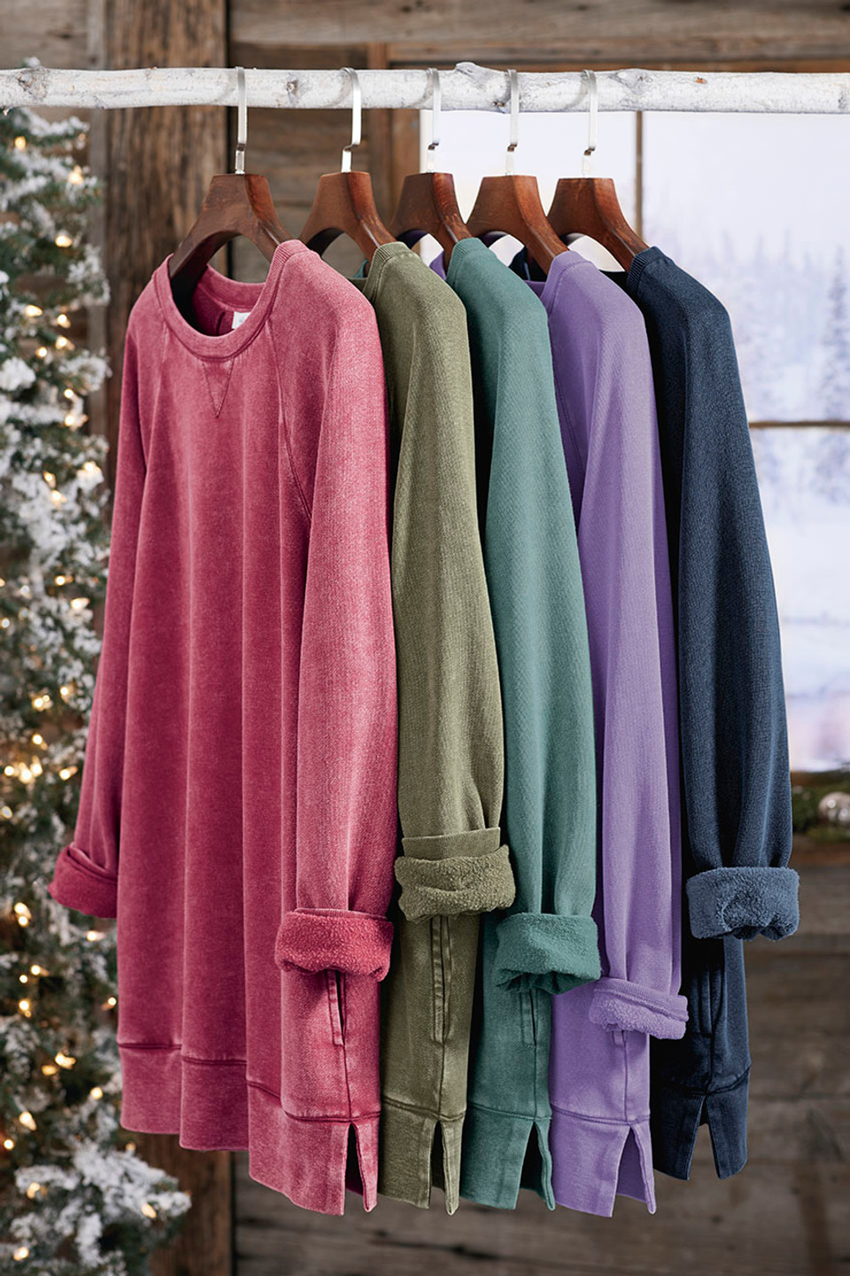 Colorwash Tunic Sweatshirt