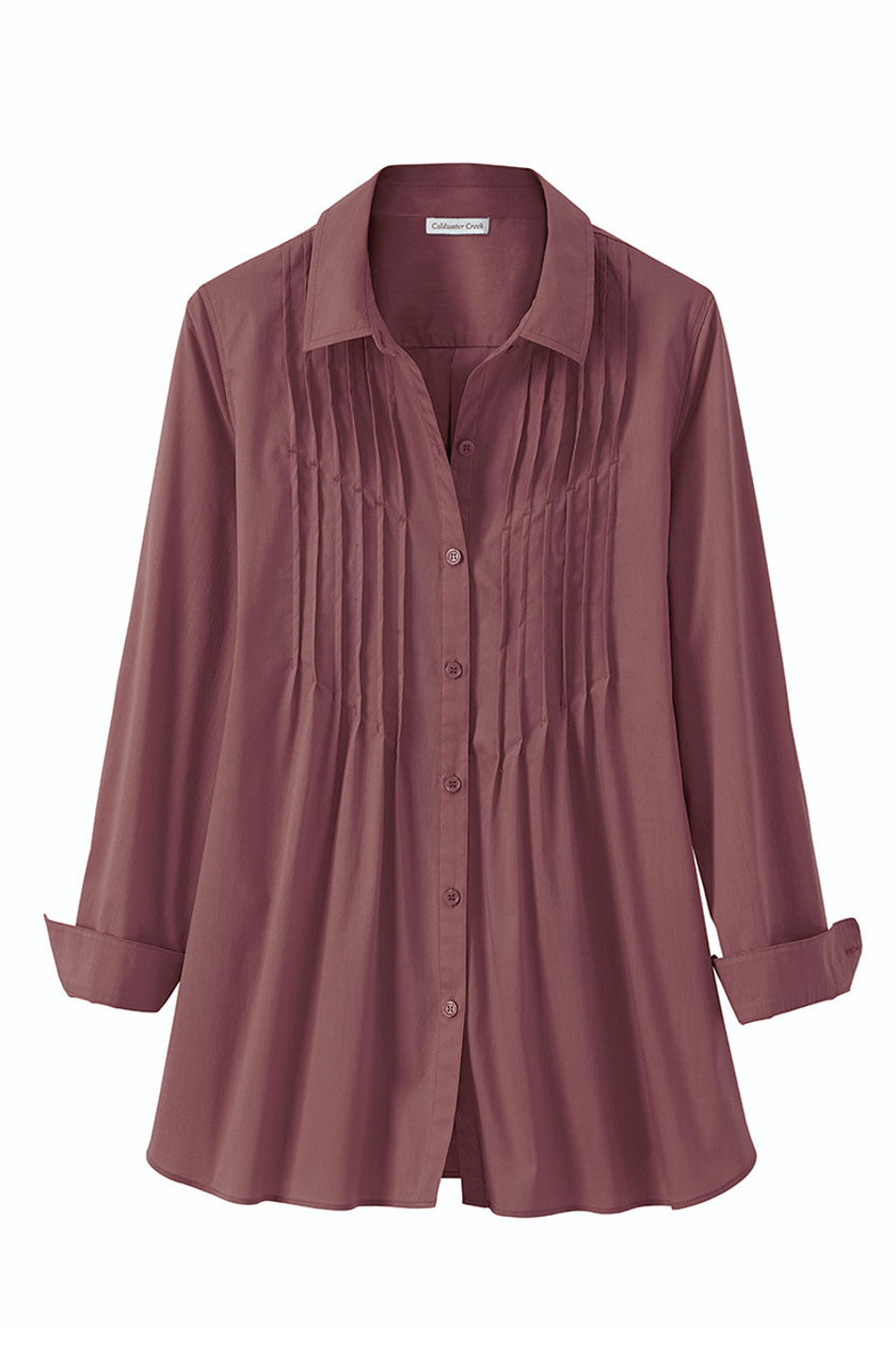 Easy Care Pintuck Shirt - Coldwater Creek