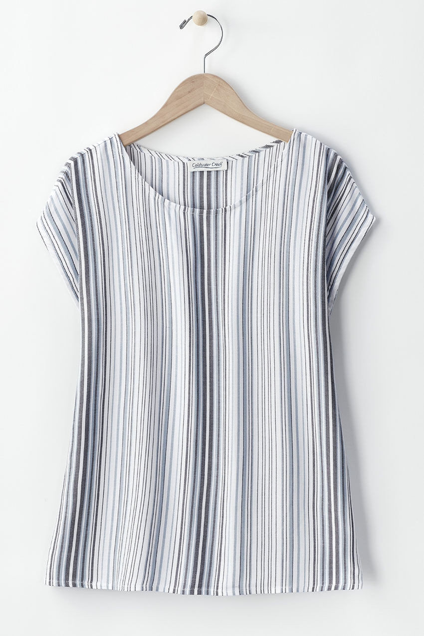 Soft Touch Striped Shell