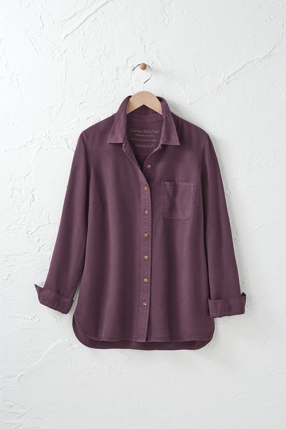 TENCEL™ Button Front Big Shirt